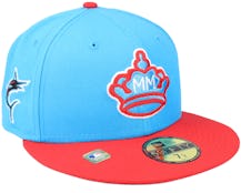 Miami Marlins Mlb21 City Connect Off 59fifty Blue/red Fitted - New Era