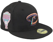 Arizona Diamondbacks Newspaper & Cigar 59FIFTY Black/Lavender Fitted