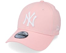 Kids New York Yankees League Essential 9FORTY Pink/White Adjustable - New Era