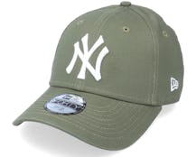 Kids New York Yankees League Essential 9FORTY Olive/White Adjustable - New Era