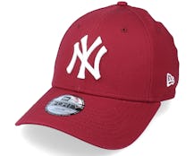 Kids New York Yankees League Essential 9FORTY Cardinal/White Adjustable - New Era