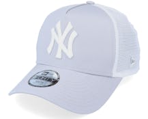 New York Yankees Clean 9FORTY A-Frame Gray/White Trucker - New Era