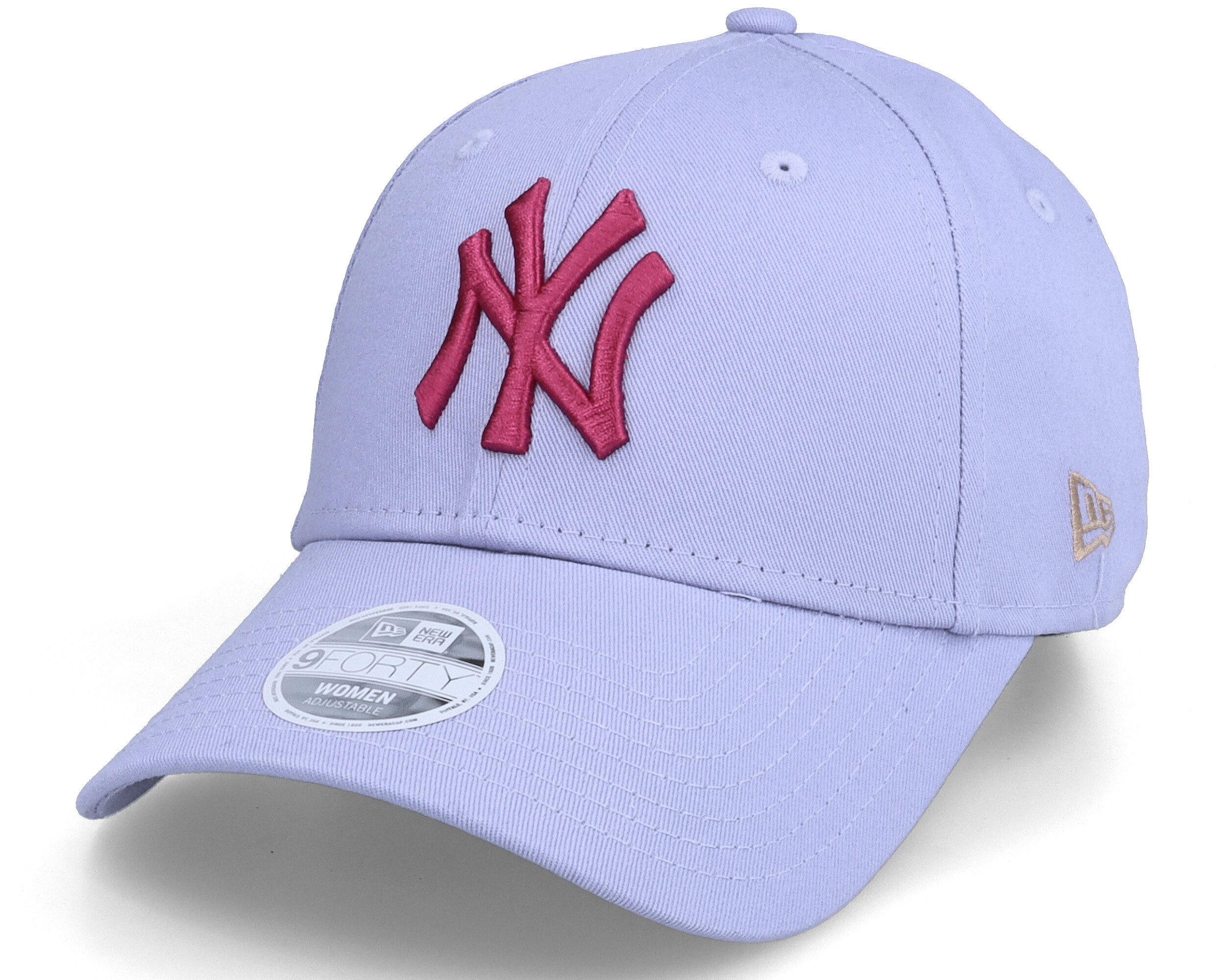 New York Yankees Womens League Essential 9FORTY Lilac Adjustable