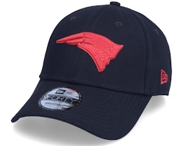 New England Patriots Pop Logo 9FORTY Navy/Red Adjustable - New Era