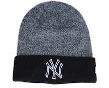 New York Yankees Marl Pop Cuff Knit Grey/Black Cuff - New Era