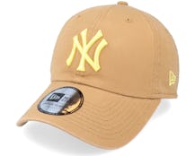 New York Yankees League Essential 9TWENTY Wheat/Yellow Dad Cap - New Era