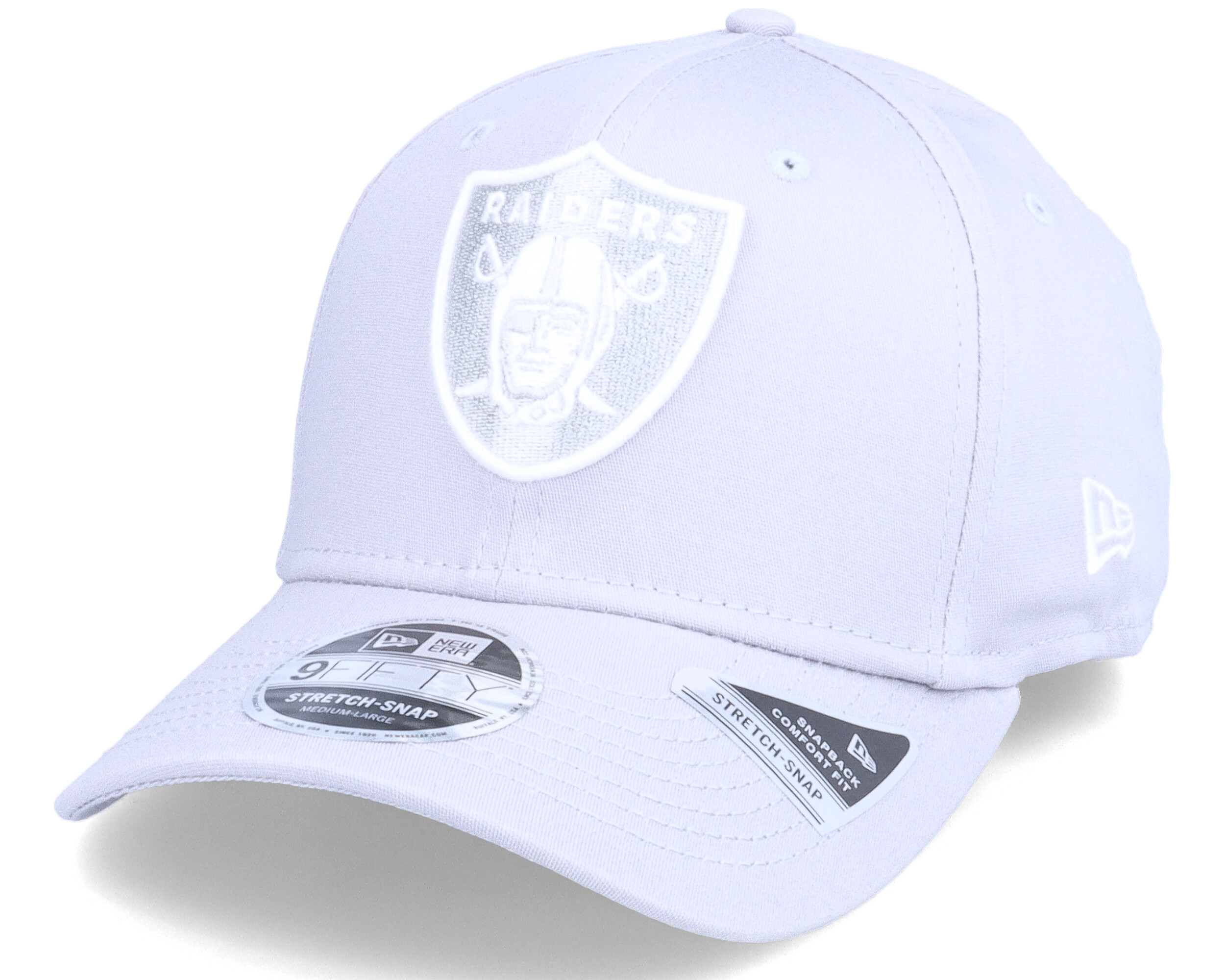 raiders beanie white