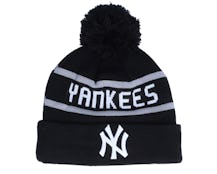 New York Yankees Jake Cuff Knit Black Pom - New Era