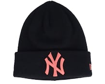 Kids New York Yankees Infant Pop Base Knit Black/Pink Cuff - New Era