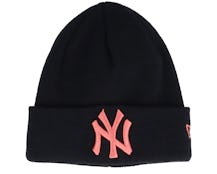 Kids New York Yankees League Essential Knit Black/Pink Cuff - New Era