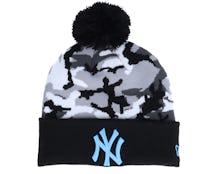 Kids New York Yankees Camo Crown Cuff Knit Black/Camo Pom - New Era