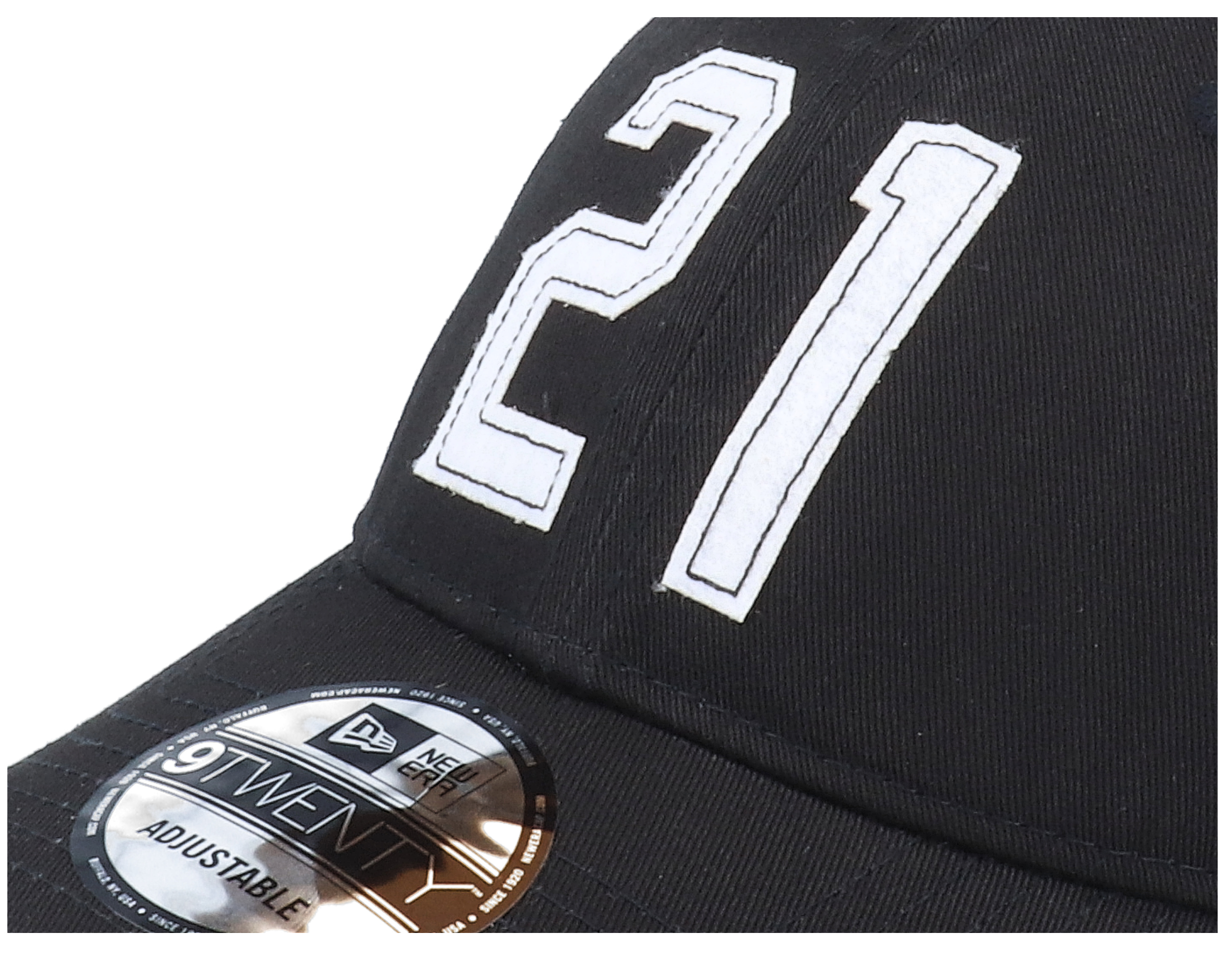 Felt Applique 9TWENTY Black Dad Cap
