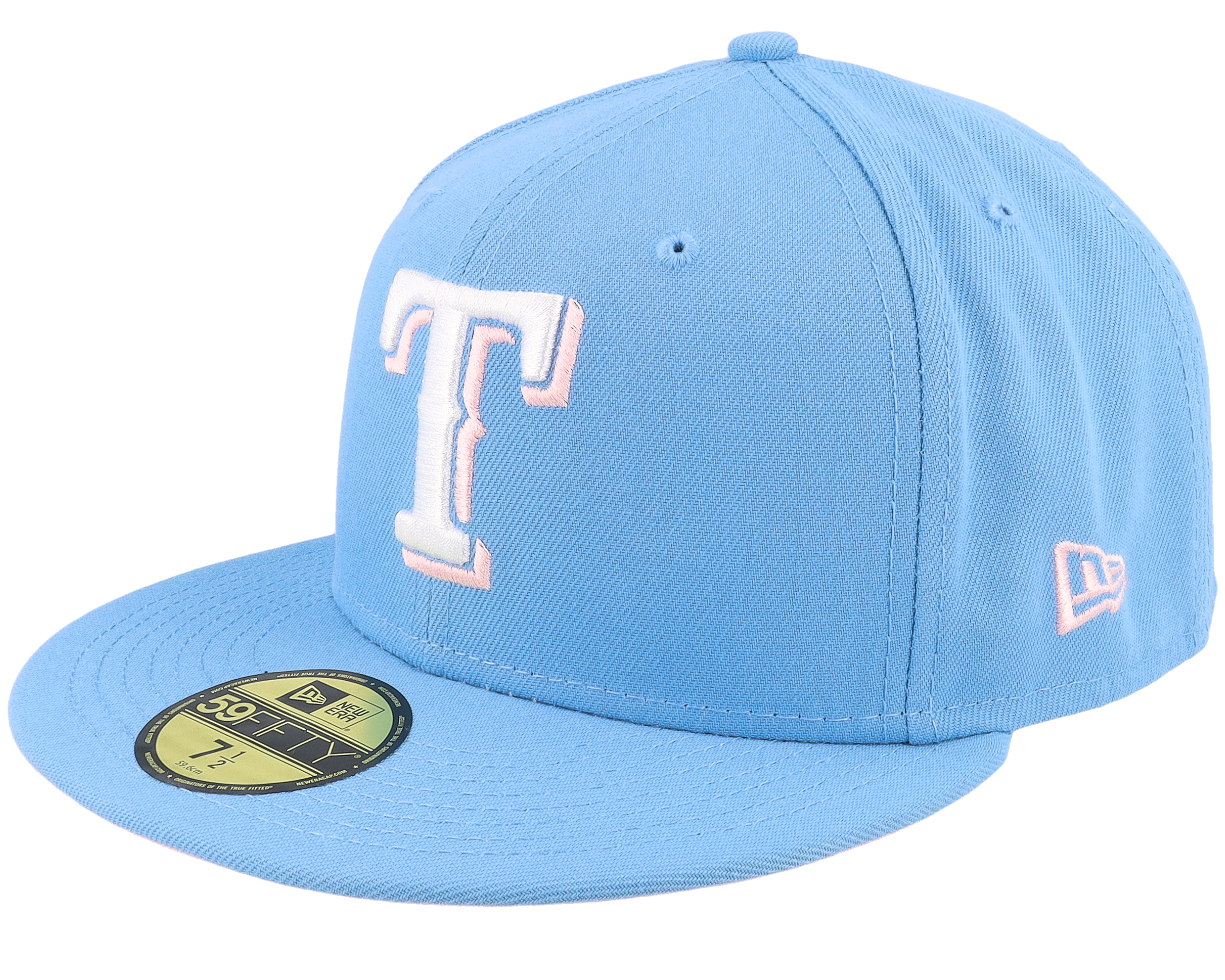 Texas Rangers Pink Cloud 59FIFTY World Series 11 Sky/Pink Fitted