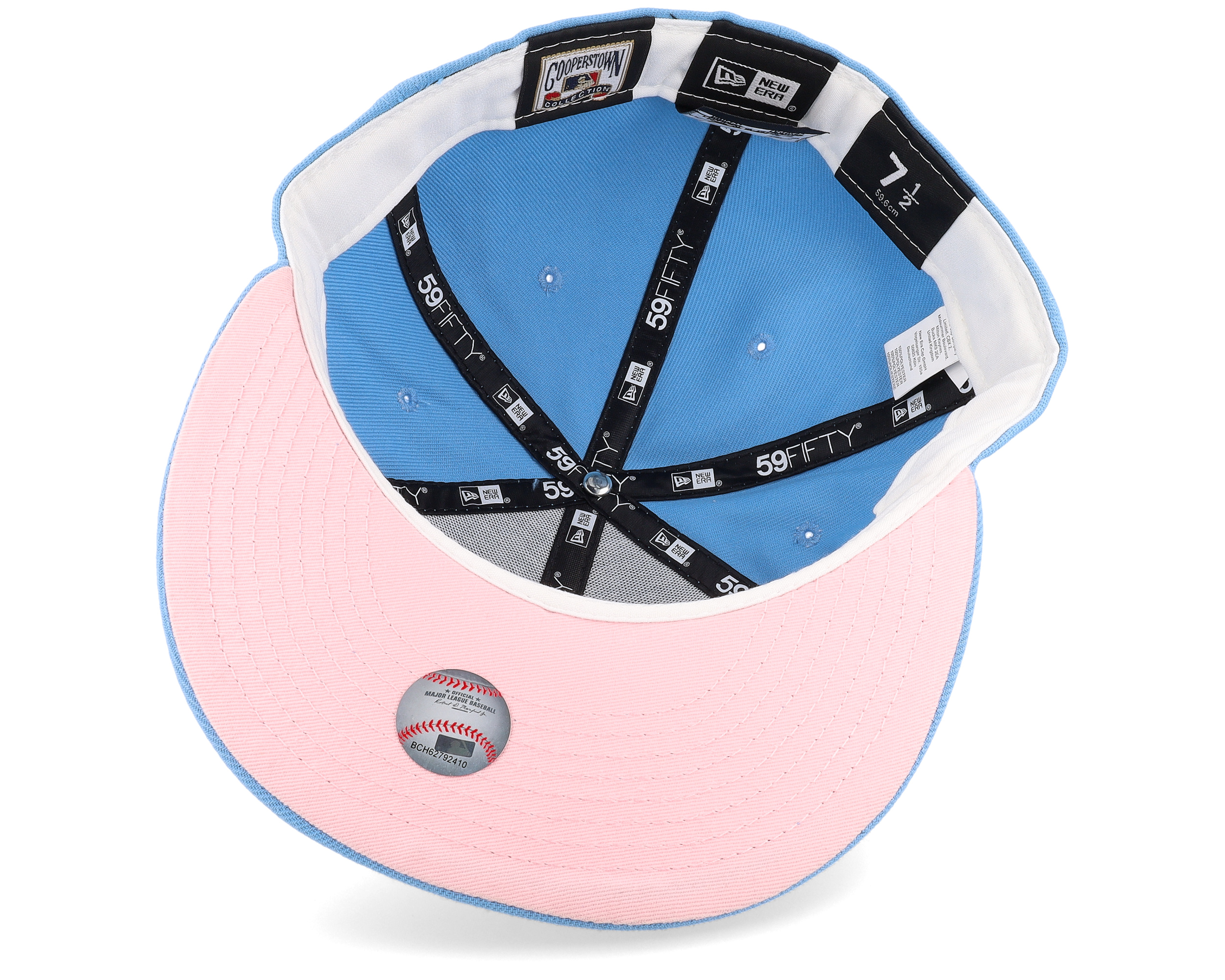 Texas Rangers Pink Cloud 59FIFTY World Series 11 Sky/Pink Fitted