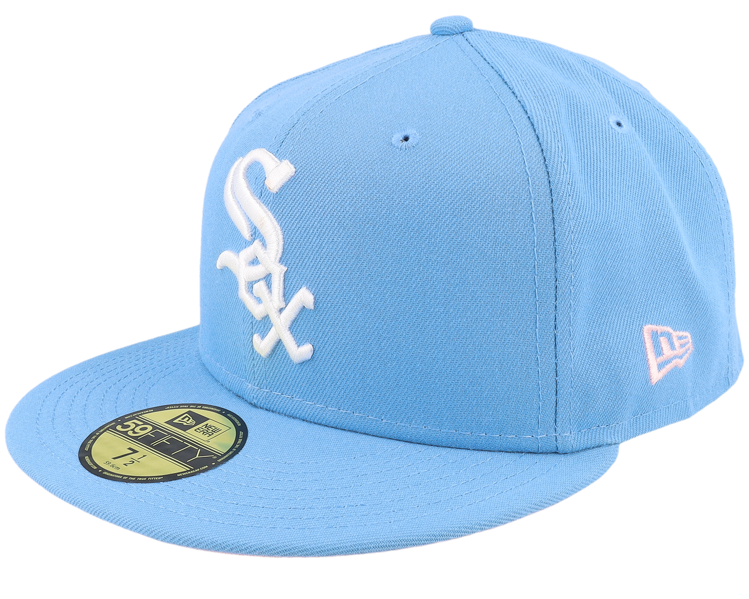 Baby blue store white sox hat