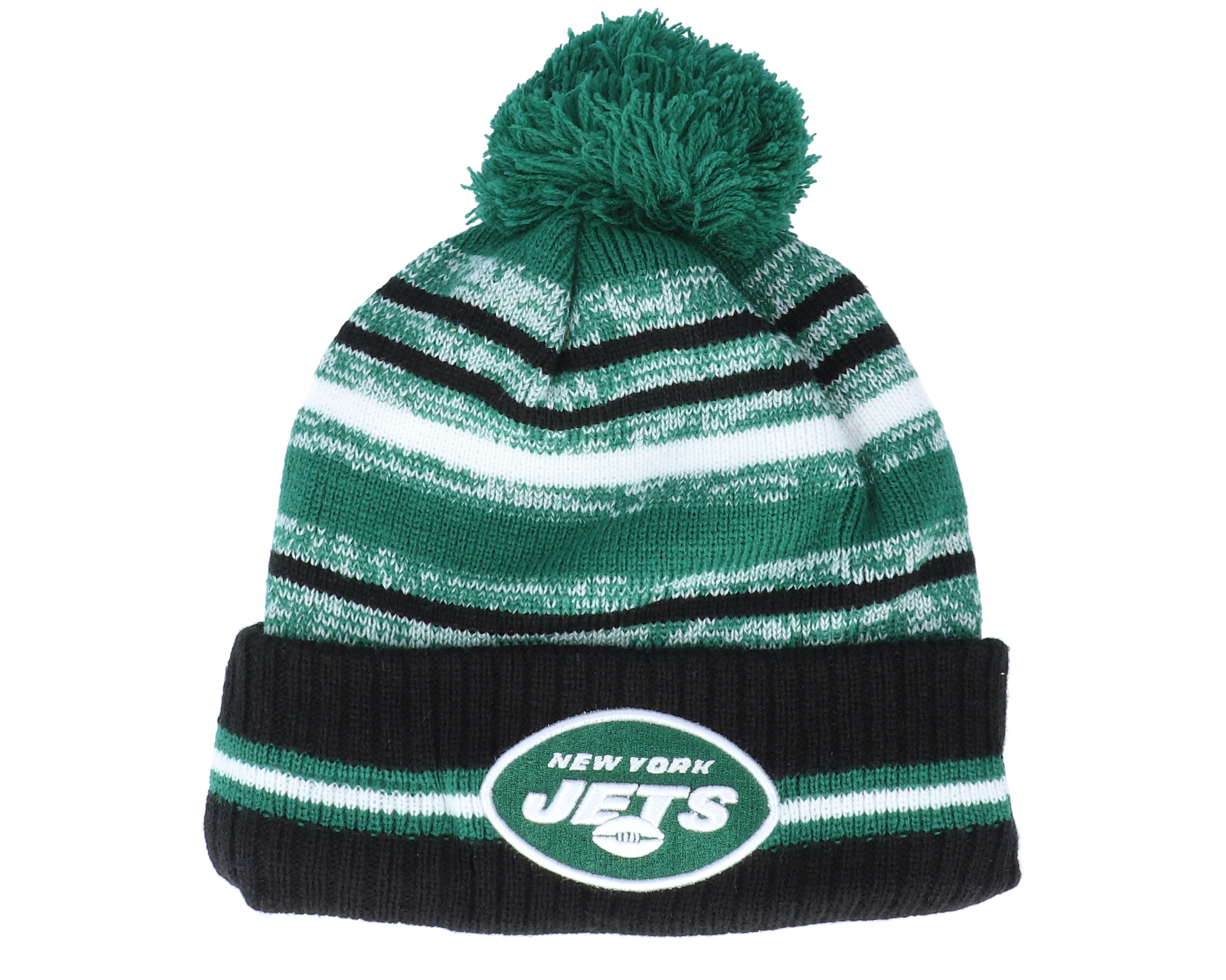 New York Jets NFL21 Sport Knit Green/Black Pom - New Era beanie