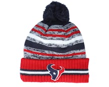 Houston Texans NFL21 Sport Knit Navy/Red Pom - New Era