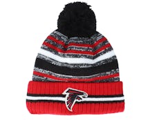 Atlanta Falcons NFL21 Sport Knit Black/Red Pom - New Era