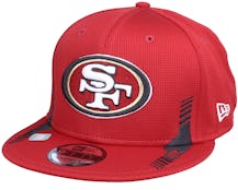 San Francisco 49ers NFL21 Side Line 9FIFTY Red Snapback - New Era