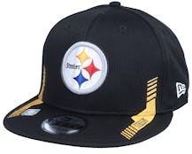 Pittsburgh Steelers NFL21 Side Line 9FIFTY Black Snapback - New Era