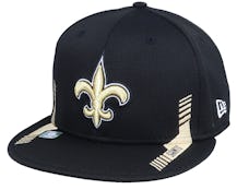 New Orleans Saints NFL21 Side Line 9FIFTY Black Snapback - New Era