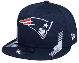 New England Patriots NFL21 Side Line 9FIFTY Navy Snapback - New Era