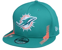 Miami Dolphins NFL21 Side Line 9FIFTY Teal Snapback - New Era