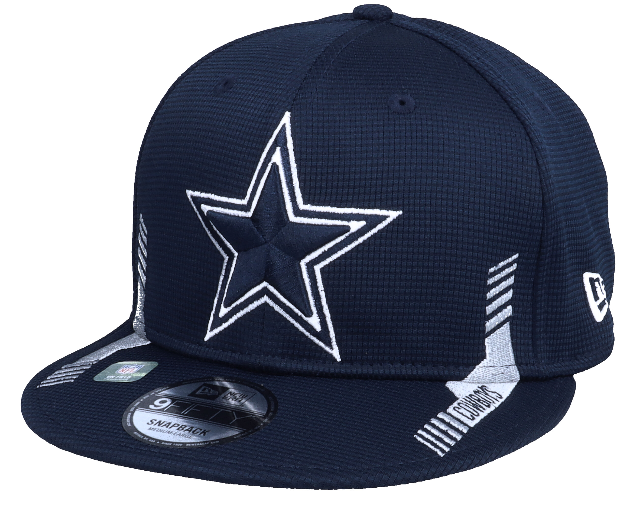 Dallas Cowboys NFL21 Side Line 9FIFTY Navy Snapback - New Era cap