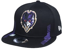 Baltimore Ravens NFL21 Side Line 9FIFTY Black Snapback - New Era