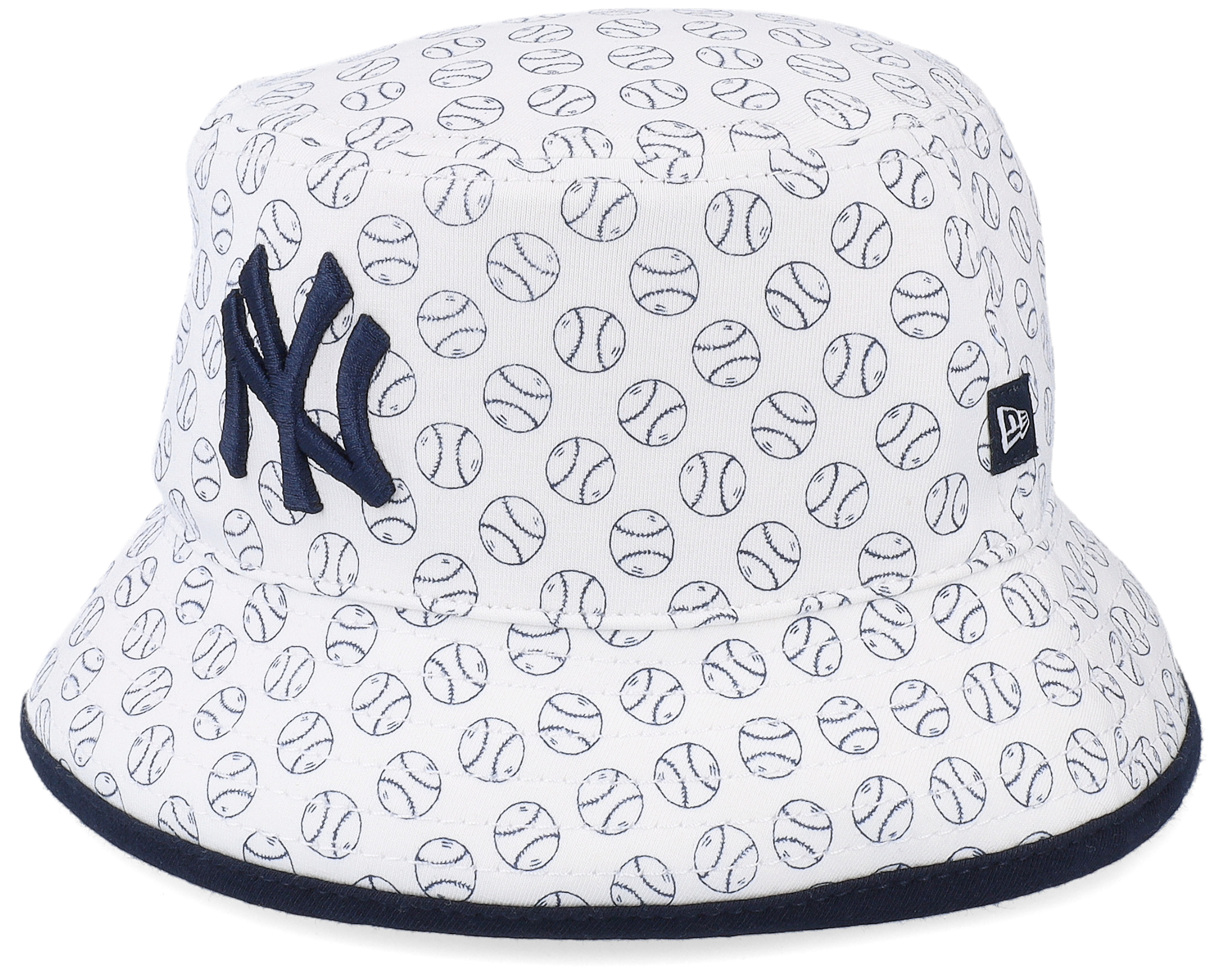 Kids New York Yankees Cutie White Bucket - New Era hat