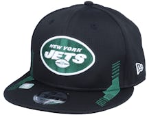 New York Jets NFL21 Side Line 9FIFTY Black Snapback - New Era
