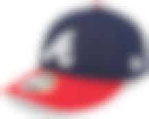 Atlanta Braves MLB Low Profile 59Fifty Authentic Navy/Red - New Era