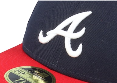 Atlanta Braves MLB Low Profile 59Fifty Authentic Navy/Red
