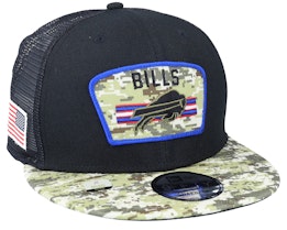 Buffalo Bills NFL21 Salute To Service 9FIFTY Black/Camo Trucker - New Era