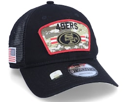 San Francisco 49ers NFL21 Salute To Service 9TWENTY Black/Camo Trucker - New Era