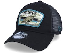 Philadelphia Eagles NFL21 Salute To Service 9TWENTY Black/Camo Trucker - New Era
