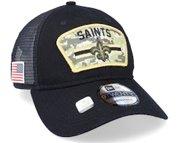 New Orleans Saints NFL Salute To Service 9TWENTY Black/Camo Trucker - New Era