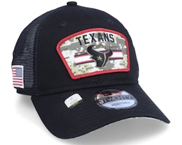 Houston Texans NFL21 Salute To Service 9TWENTY Black/Camo Trucker - New Era