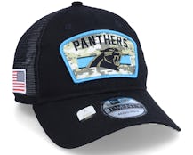 Carolina Panthers NFL21 Salute To Service 9TWENTY Black/Camo Trucker - New Era