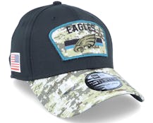 Philadelphia Eagles NFL21 Salute To Service 39THIRTY Black/Camo Flexfit - New Era