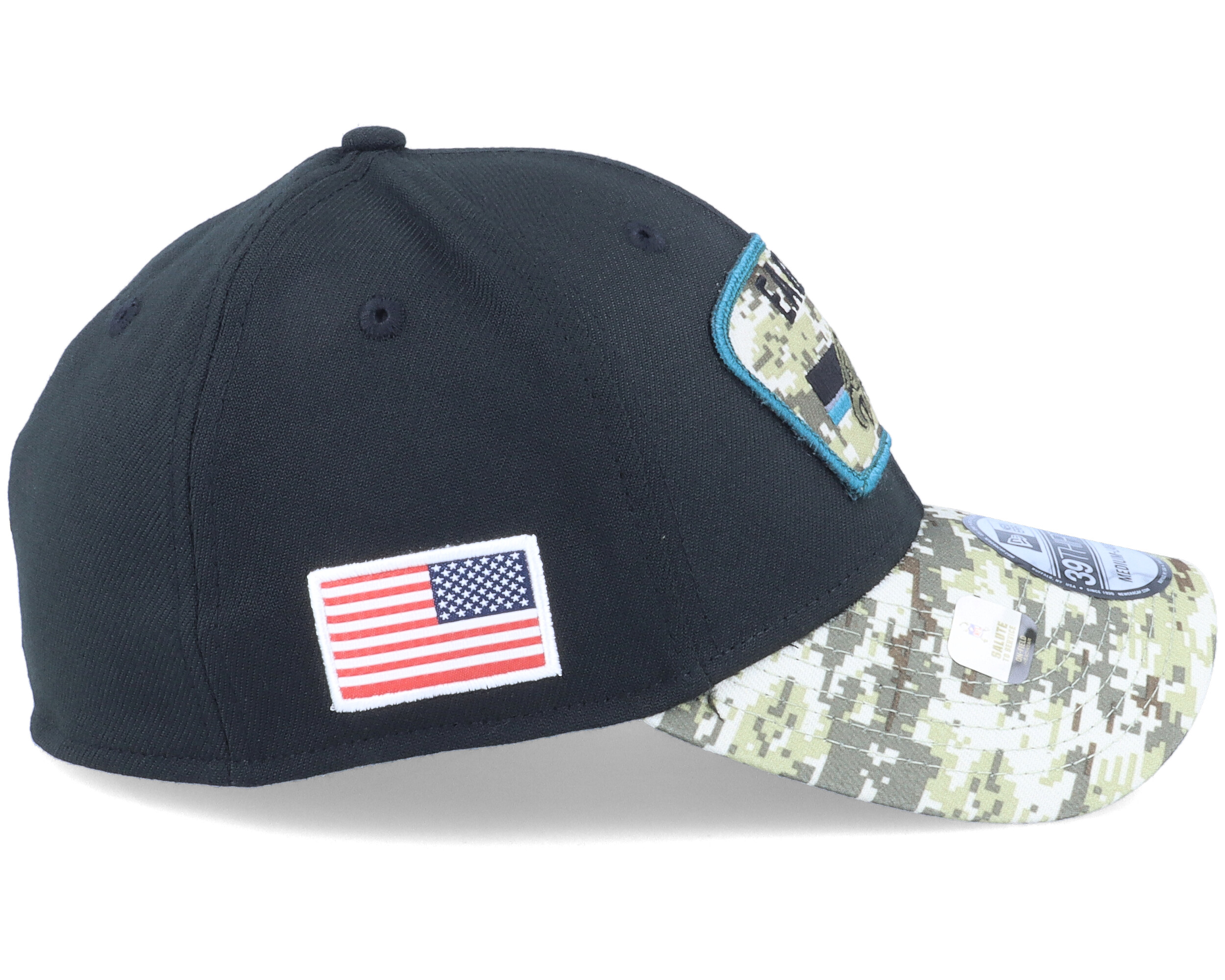 Philadelphia Eagles NFL21 Salute To Service 39THIRTY Black Camo Flexfit New Era Cap Hatstore.ie