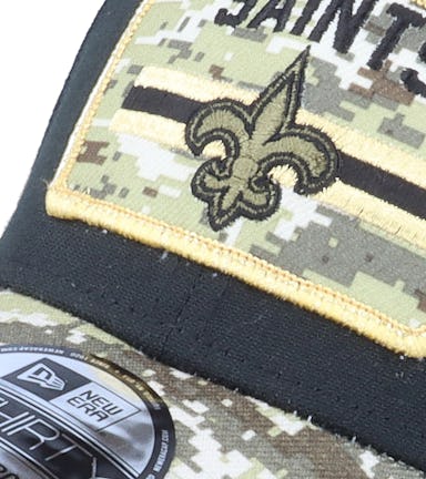 New Orleans Saints NFL21 Salute To Service 39THIRTY Black/Camo Flexfit - New Era