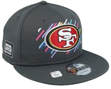 San Francisco 49ers NFL21 Crucial Catch 9FIFTY Dark Grey Snapback - New Era