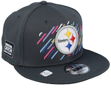 Pittsburgh Steelers NFL21 Crucial Catch 9FIFTY Dark Grey Snapback - New Era