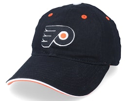 Kids Philadelphia Flyers Fashion Logo Slouch Black Dad Cap - Outerstuff