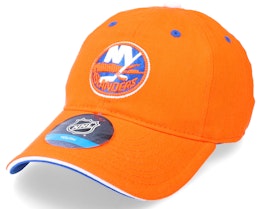 Kids New York Islanders Fashion Logo Slouch Orange Dad Cap - Outerstuff