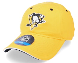 Kids Pittsburgh Penguins Fashion Logo Slouch Yellow Dad Cap - Outerstuff