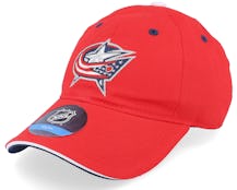 Kids Columbus Blue Jackets Fashion Logo Slouch Red Dad Cap - Outerstuff