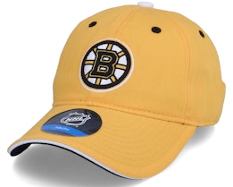 Kids Boston Bruins Fashion Logo Slouch Yellow/Black Dad Cap - Outerstuff