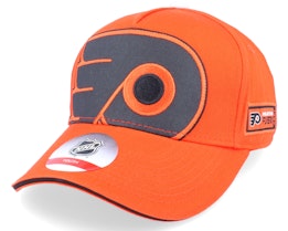 Kids Philadelphia Flyers Big-Face Precurved Varsity Orange Adjustable - Outerstuff